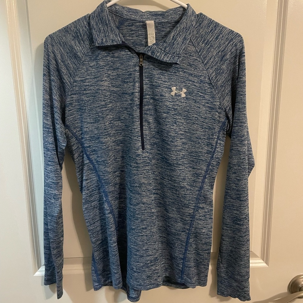 Blue athletic pullover